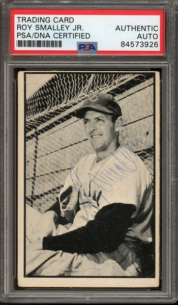Roy Smalley Jr. Signed 1953 Bowman #56 (PSA/DNA Encapsulated)