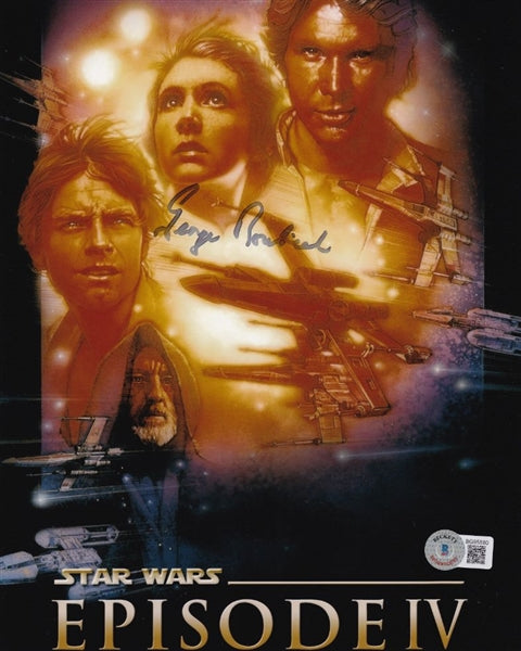 George Roubicek Signed Star Wars Episode IV Poster (Beckett Certified)