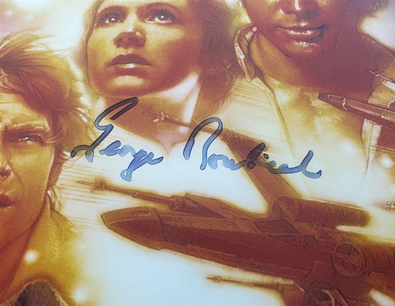 George Roubicek Signed Star Wars Episode IV Poster (Beckett Certified)