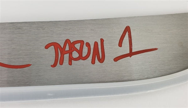 Ari Lehman "Jason Never Dies! - Jason 1" Signed (JSA COA) 25 Inch Steel Machete