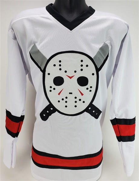 Ari Lehman "Jason Never Dies! Jason 1" Signed (JSA COA) Jason Voorhees Hockey Jersey