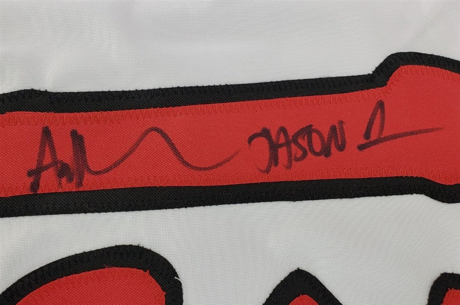 Ari Lehman "Jason Never Dies! Jason 1" Signed (JSA COA) Jason Voorhees Hockey Jersey