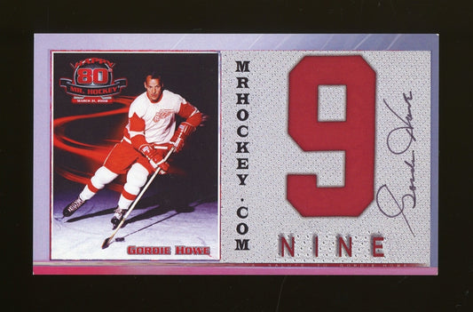 Gordie Howe Signed (JSA COA) Detroit Red Wings 3x5 Photo Postcard