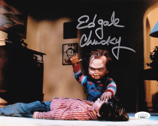 Ed Gale "Chucky" Signed Chucky 8x10 Photo (JSA COA)