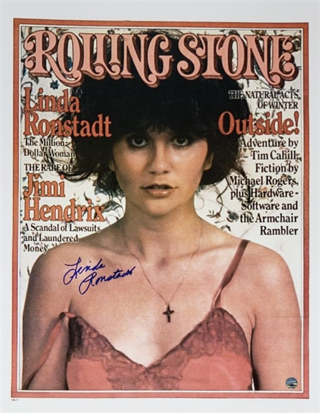 Linda Ronstadt Signed (Steiner COA) Rolling Stone Cover 11x14 Photo