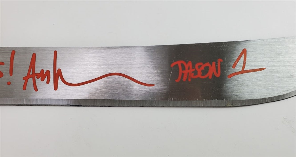 Ari Lehman "Jason Never Dies! - Jason 1" Signed (JSA Witness COA) 25 Inch Steel Machete