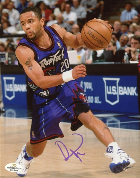 Damon Stoudamire Signed Toronto Raptors 8x10 Photo (Five Star Grading COA)