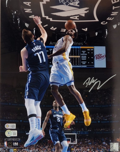 Andrew Wiggins Signed (Beckett Witness Certified & SM COA) Warriors 11x14 Photo