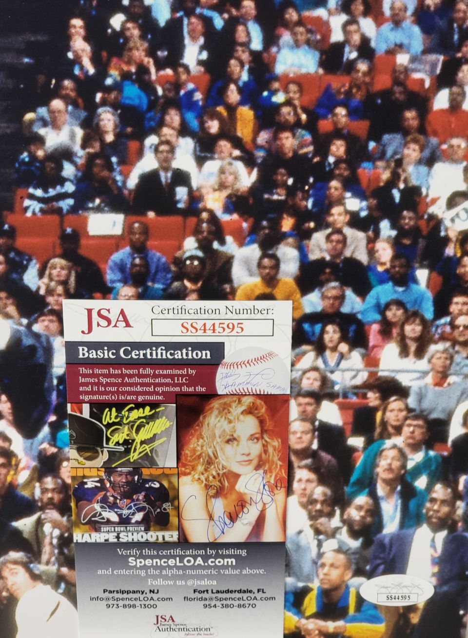Larry Johnson Signed (JSA COA) Charlotte Hornets Slam Dunk Contest 16x20 Photo