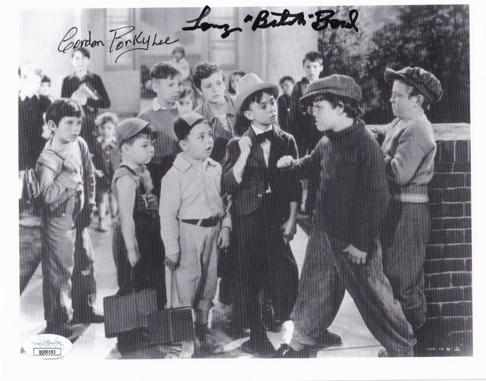 Gordon "Porky" Lee & Tommy "Butch" Bond Dual Signed (JSA COA) Our Gang 8x10 Photo