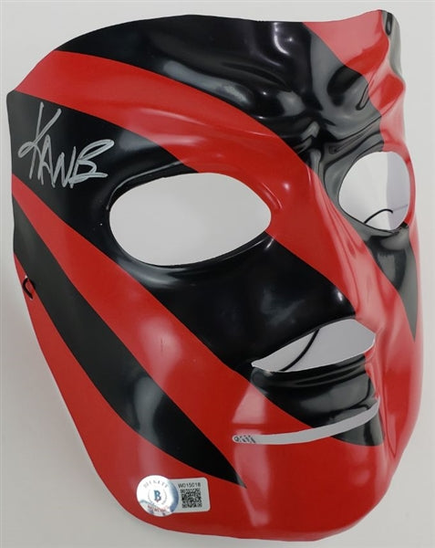 Kane Signed Replica WWE Mask (Beckett Witness Certified)