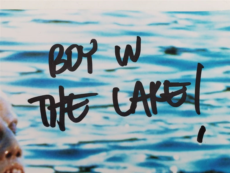 Ari Lehman "Boy in the Lake!" Signed (COA COA) Friday the 13th 8x10 Photo