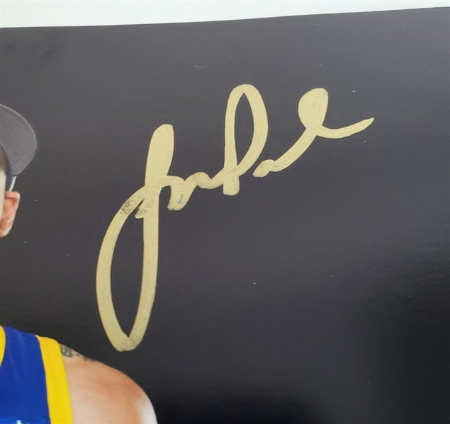 Jordan Poole Signed Golden State Warriors 8x10 Photo (Beckett Witness Certified & USA SM COA)