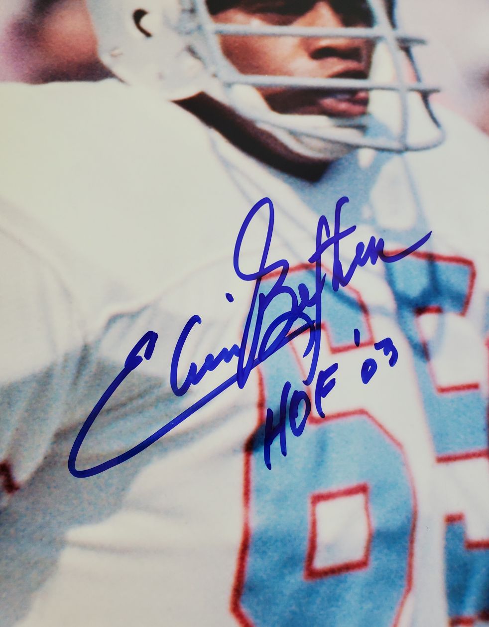 Elvin Bethea "HOF 03" Signed (JSA COA) Houston Oilers 8x10 Photo