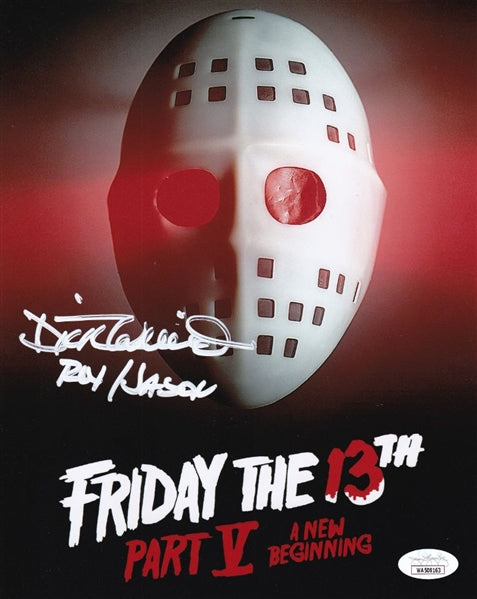 Dick Wieand "Roy/Jason" Signed (JSA COA) Friday the 13th Part V: A New Beginning 8x10 Photo