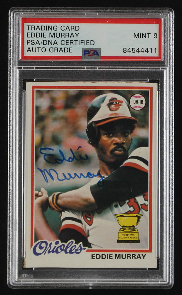 Eddie Murray Signed 1978 Topps #36 RC Autograph Graded (PSA) 9 - Rookie Card