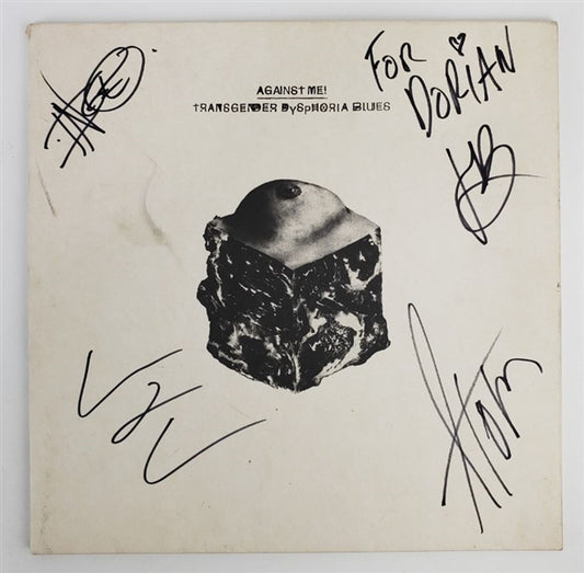 Against Me! Full Band Signed (JSA) 'Transgender Dysphoria Blues' Album Cover w/ Vinyl Record (JSA COA)