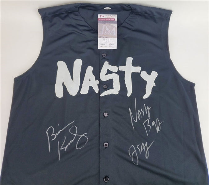 Brian Knobbs & Jerry Sags "Nasty Boys" Signed (JSA) WWF The Nasty Boys Custom Shirt (JSA Witness COA)