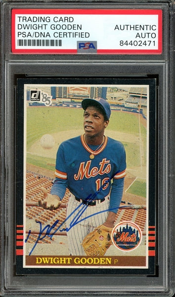 Dwight Gooden Signed 1985 Donruss #PC1- PSA/DNA Authentic - Rookie Card