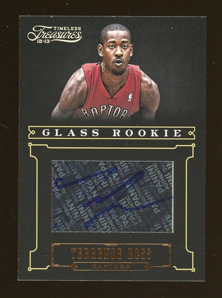 Terrence Ross 2012 Panini Timeless Treasures Glass Rookie Autograph Rookie Basketball Card #239 - #255 of 499