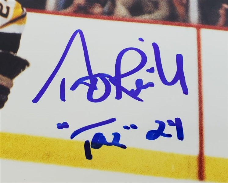 Terry O'Reilly "Taz" Signed Bruins 8x10 Photo (JSA COA)