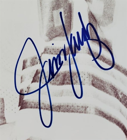 Jim Langer Signed Dolphins 8x10 Photo (JSA COA)