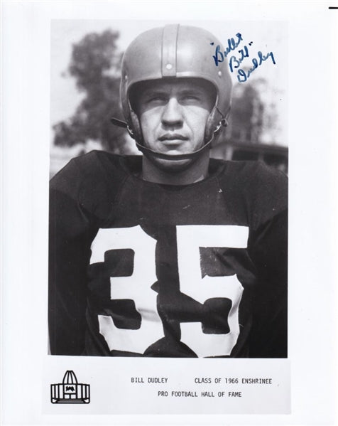 Bill “Bullet” Dudley Signed Pittsburgh Steelers 8x10 Photo (JSA COA)