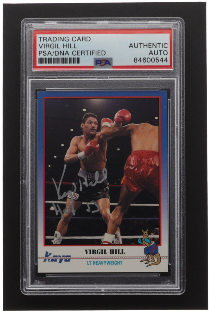 Virgil Hill Signed 1991 Kayo #101 Inscribed "HOF' 13" (PSA)