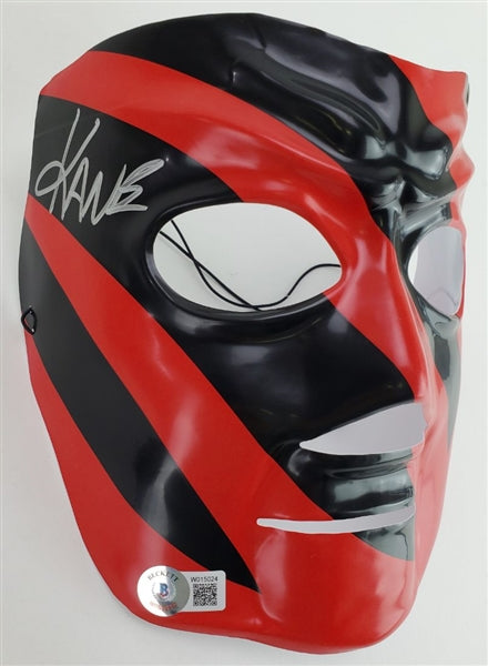 Kane Signed Replica WWE Mask (Beckett Witness Certified)
