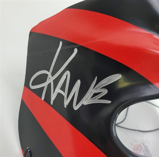 Kane Signed Replica WWE Mask (Beckett Witness Certified)