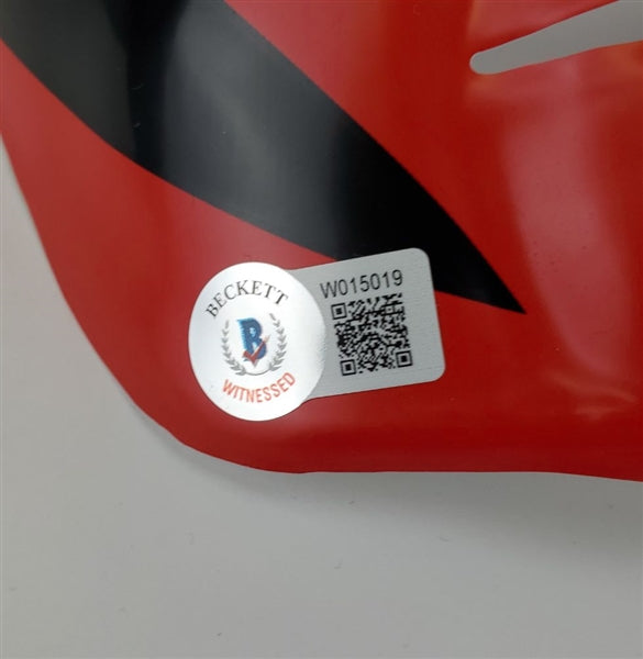 Kane Signed Replica WWE Mask (Beckett Witness Certified)