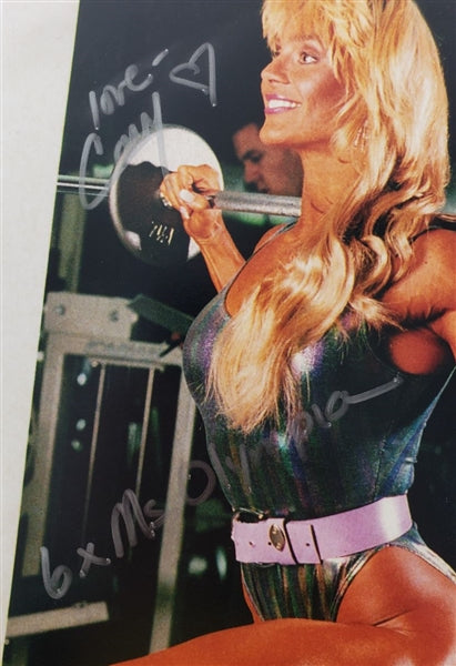 Corinna Everson "6x Ms. Olympia" Signed (Beckett Certified) Bodybuilding 8x10 Photo