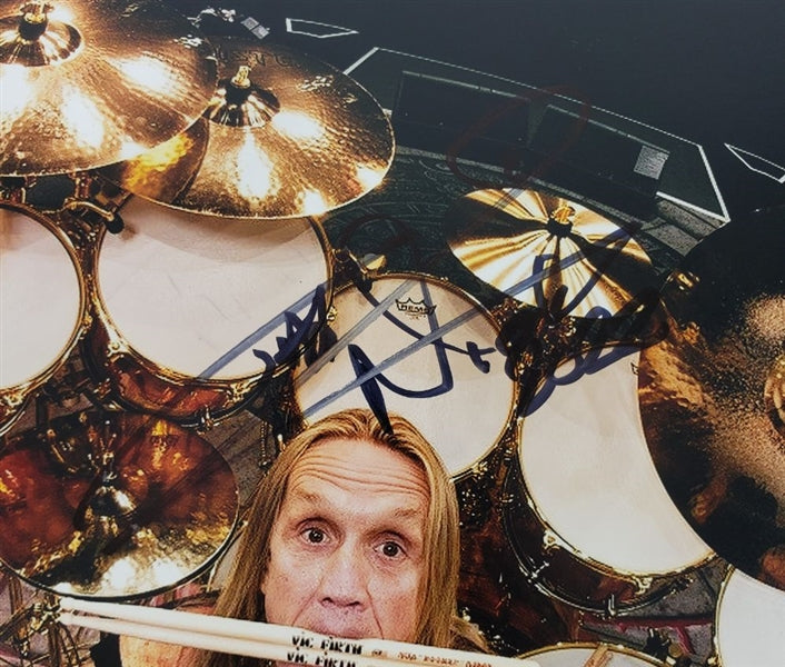 Nicko McBrain Signed Iron Maiden 8x10 Photo (Beckett Certified)