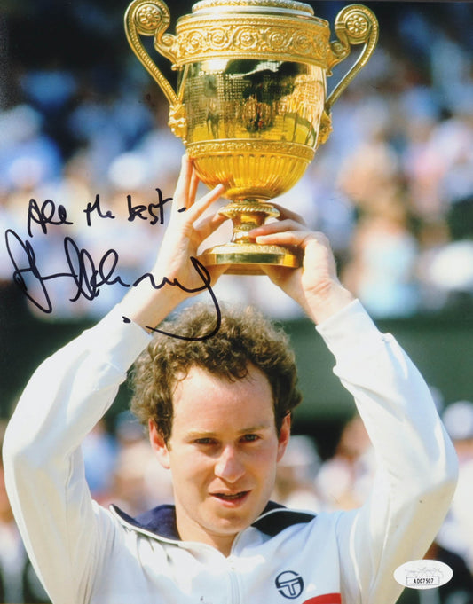 John McEnroe Signed 8x10 Photo Inscribed "All The Best" (JSA)