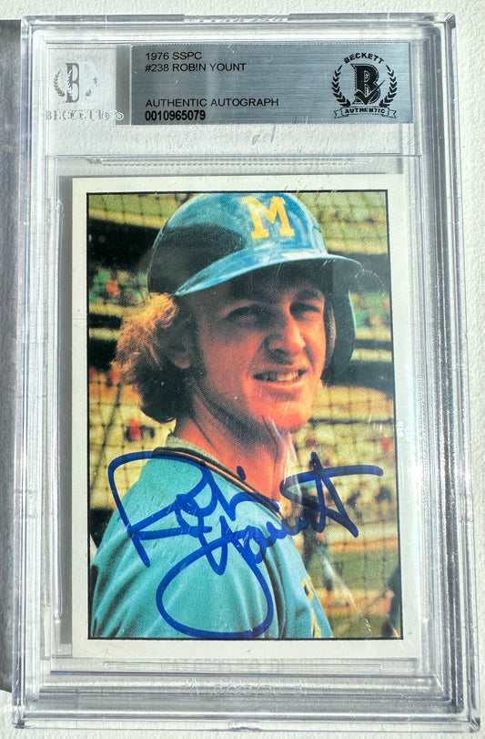 Robin Yount Signed 1976 SSPC (BGS)