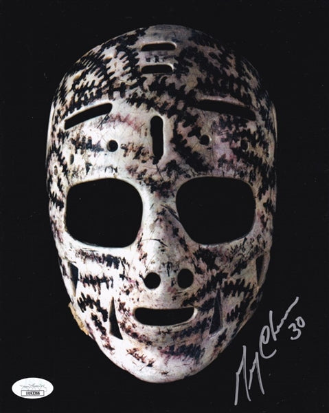 Gerry Cheevers Signed Bruins 8x10 Photo (JSA COA)