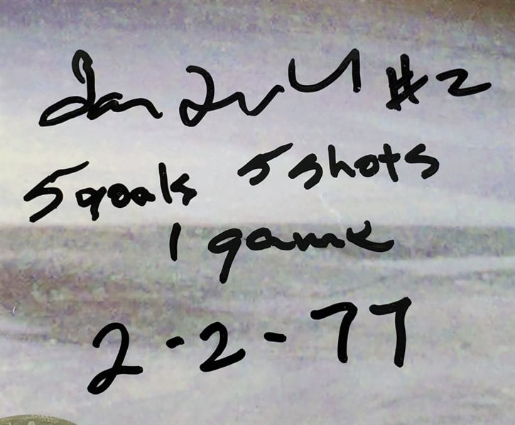 Ian Turnbull Signed (JSA COA) "5 Goals, 5 Shots, 1 Game - 2/2/77" - Toronto Maple Leafs 11x14 Photo