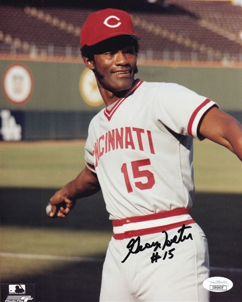 George Foster Signed Reds 8x10 Photo (JSA COA)