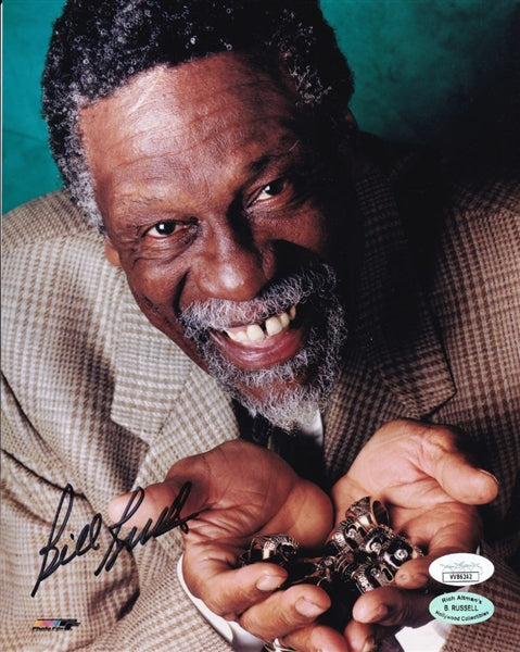 Bill Russell Signed Boston Celtics 8x10 Photo (JSA COA)