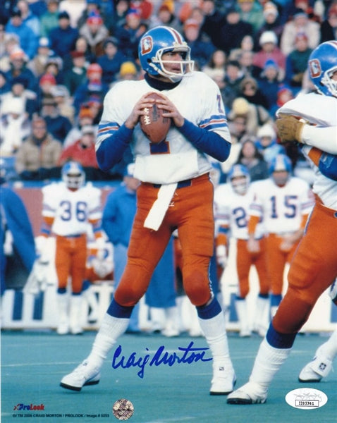 Craig Morton Signed Denver Broncos 8x10 Photo (JSA COA)