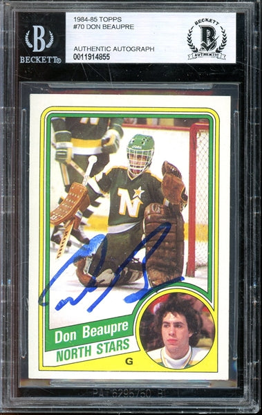 Don Beaupre Signed 1984 Topps #70- BAS Authentic