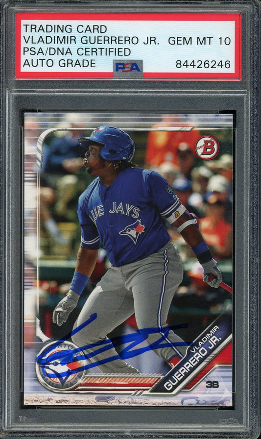 Vladimir Guerrero Jr. Signed 2019 Bowman Prospects #BP-1- Auto Graded 10 (PSA/DNA Encapsulated) - Rookie Card