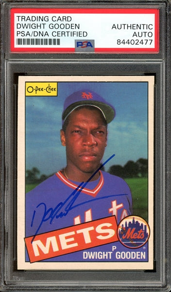 Dwight Gooden Signed 1985 O-Pee-Chee #41- PSA/DNA Authentic - Rookie Card