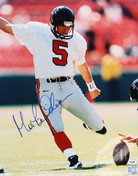 Morten Anderson Signed Falcons 16x20 Photo (PSA)