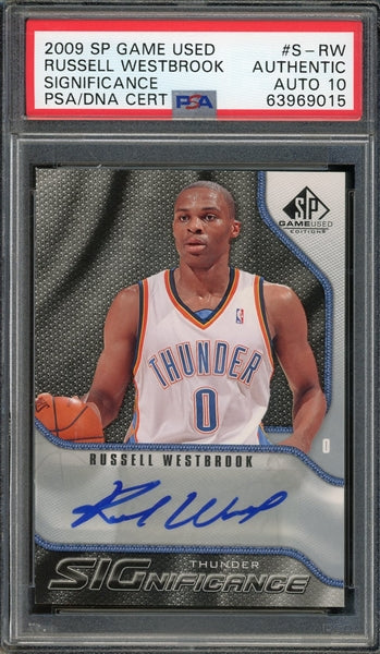 Russell Westbrook 2009 SP Game Used Significance Autograph #S-RW - Auto Graded 10 - (PSA/DNA Encapsulated)