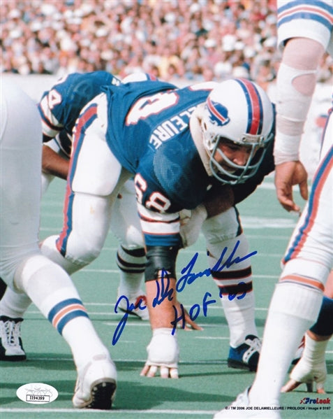 Joe DeLamielleure "HOF 03" Signed (JSA COA) Buffalo Bills 8x10 Photo