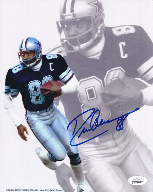 Drew Pearson Signed Dallas Cowboys 8x10 Photo (JSA COA)