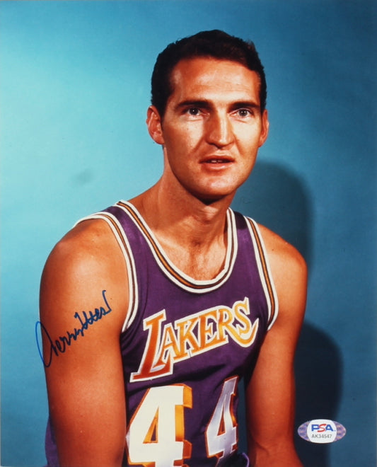 Jerry West Signed Lakers 8x10 Photo (PSA)