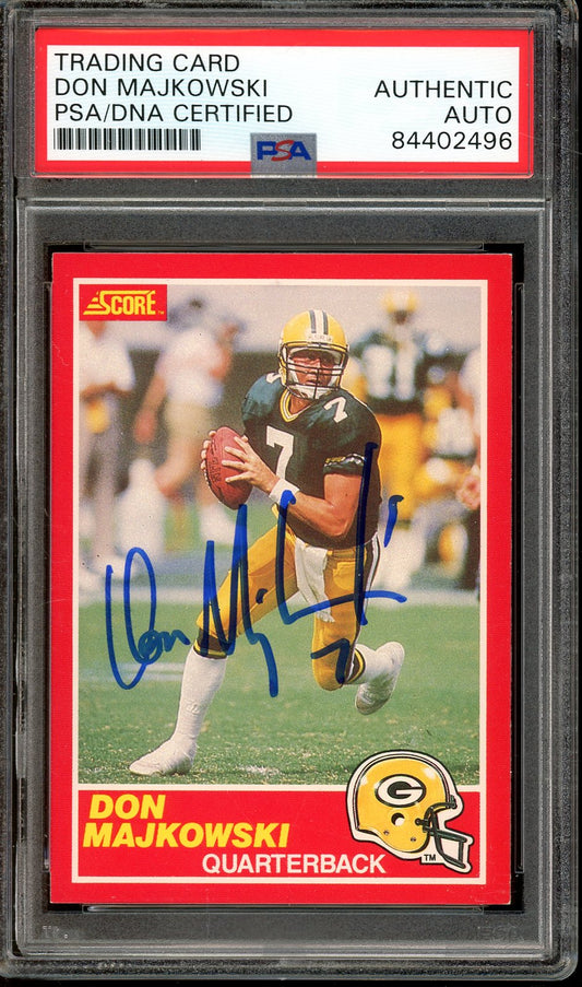 Don Majkowski signed 1989 Score #170- PSA/DNA Authentic - Rookie Card