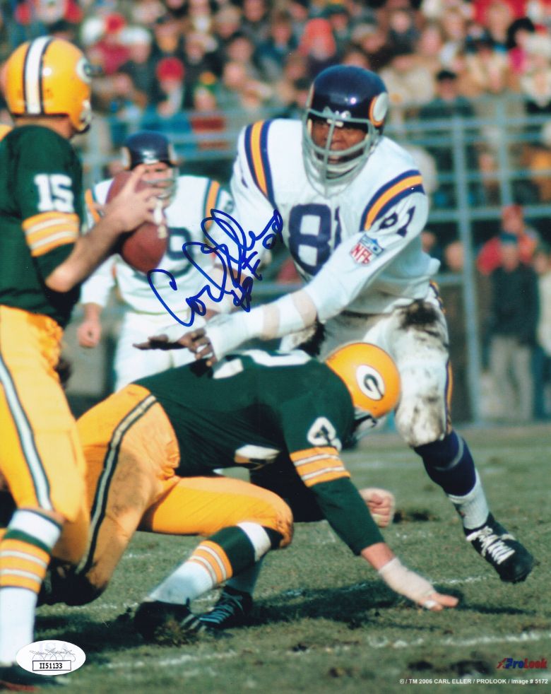 Ron Yary "HOF 01" Signed Minnesota Vikings 8x10 Photo (JSA COA)